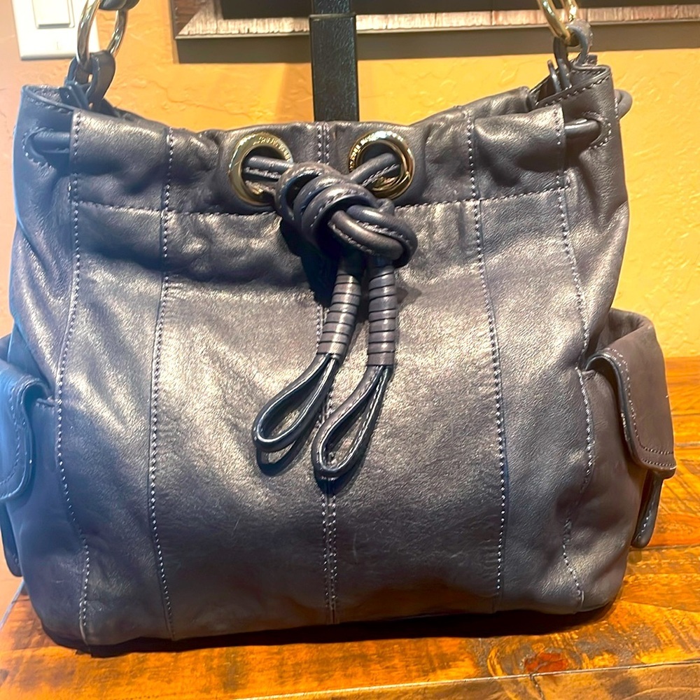 Michael Kors Midnight Blue Leather Shoulder Bag